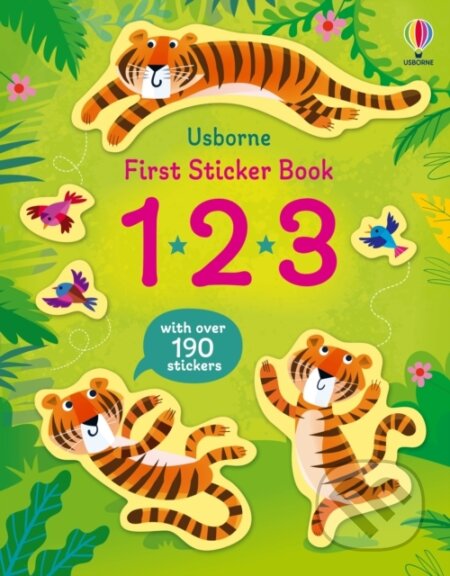 Kniha: First Sticker Book 123 (Alice Beecham). Usborne, 2023 Kniha: First Sticker Book 123 (Alice Beecham). Usborne, 2023