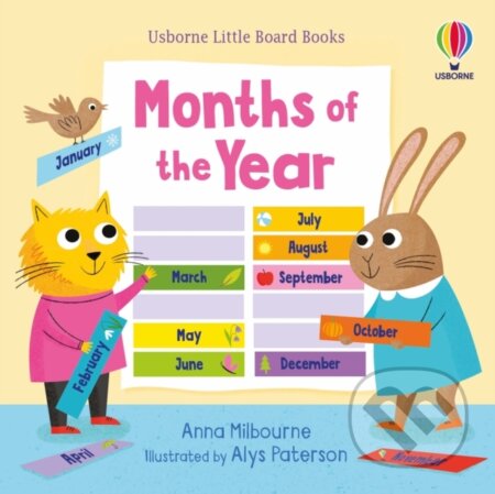 Kniha: Months of the Year (Anna Milbourne). Usborne, 2023 Kniha: Months of the Year (Anna Milbourne). Usborne, 2023
