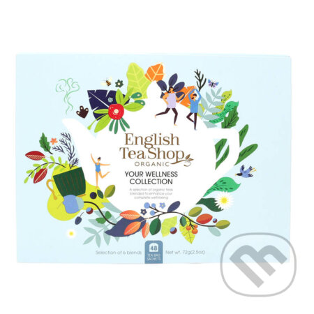 Kávy a čaje: Your Wellness Collection (English Tea Shop). English Tea Shop, 2023 Kávy a čaje: Your Wellness Collection (English Tea Shop). English Tea Shop, 2023