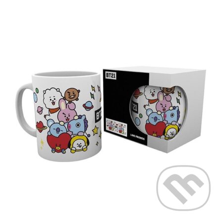BT21 Hrnček keramický - Character stack (objem 320 ml) (ABYstyle). ABYstyle, 2023 BT21 Hrnček keramický - Character stack (objem 320 ml) (ABYstyle). ABYstyle, 2023