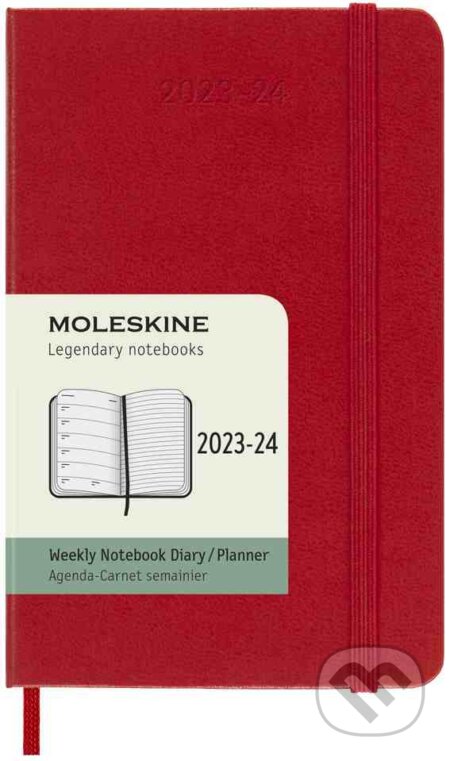 Moleskine – 18-mesačný červený plánovací diár 2023/2024, Moleskine, 2023
