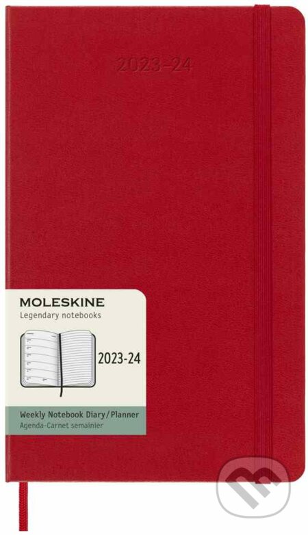 Moleskine – 18-mesačný červený plánovací diár 2023/2024, Moleskine, 2023