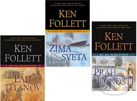 Kniha: Pád titanov + Zima sveta + Prah večnosti (kolekcia) (Ken Follett). Tatran Kniha: Pád titanov + Zima sveta + Prah večnosti (kolekcia) (Ken Follett). Tatran