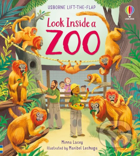 Kniha: Look Inside a Zoo (Minna Lacey). Usborne, 2023 Kniha: Look Inside a Zoo (Minna Lacey). Usborne, 2023