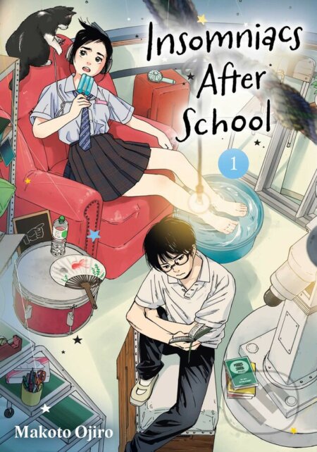 Kniha: Insomniacs After School 1 (Makoto Ojiro). Viz Media, 2023 Kniha: Insomniacs After School 1 (Makoto Ojiro). Viz Media, 2023