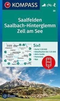 Saalfelden, Saalbach-Hinterglemm, Zell am See 1:50 000 / turistická mapa KOMPASS 30, Marco Polo, 2022