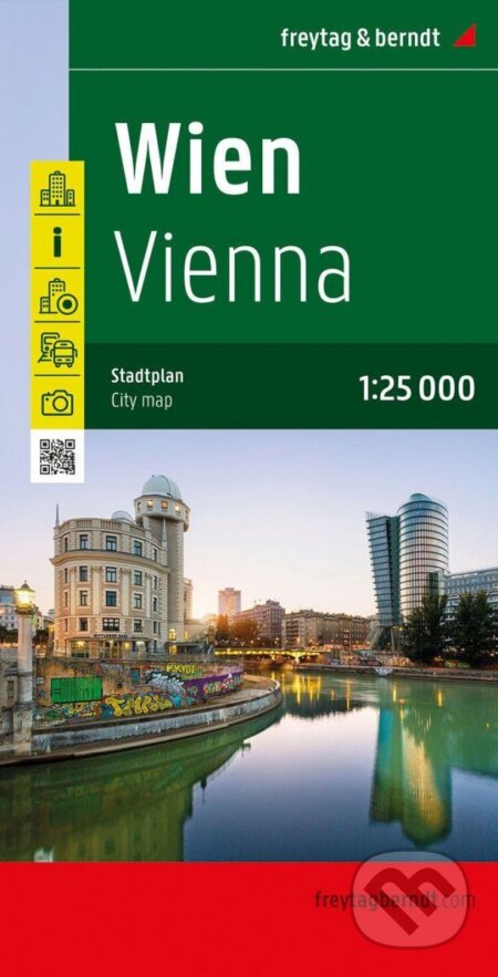 Vídeň 1:25 000 / plán města, freytag&berndt, 2022