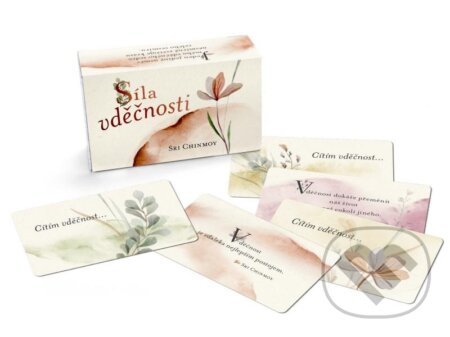 Kniha: Síla vděčnosti - karty (Sri Chinmoy). Madal Bal, 2023 Kniha: Síla vděčnosti - karty (Sri Chinmoy). Madal Bal, 2023