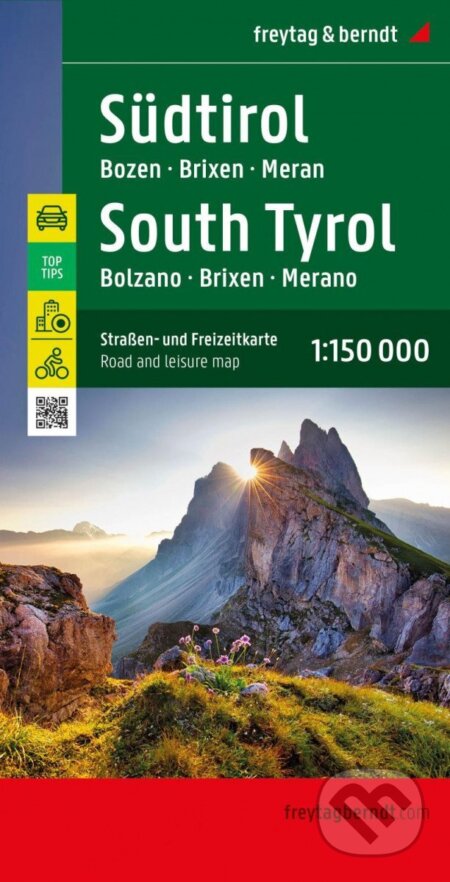 Jižní Tyrolsko 1:150 000 / automapa (freytag&berndt). freytag&berndt, 2022 Jižní Tyrolsko 1:150 000 / automapa (freytag&berndt). freytag&berndt, 2022