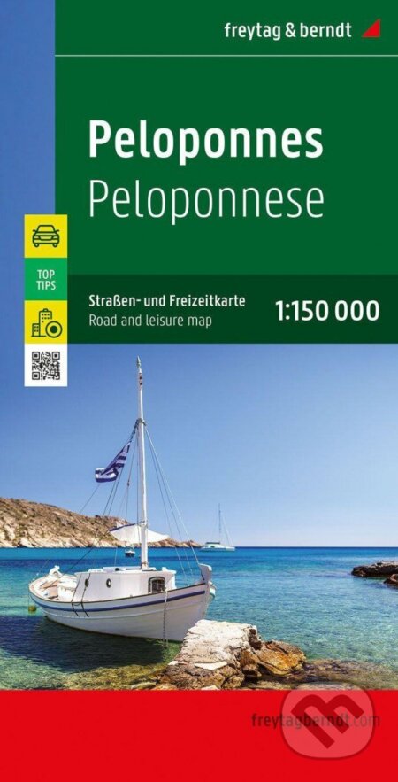Peloponés 1:150 000 / automapa (freytag&berndt). freytag&berndt, 2022 Peloponés 1:150 000 / automapa (freytag&berndt). freytag&berndt, 2022