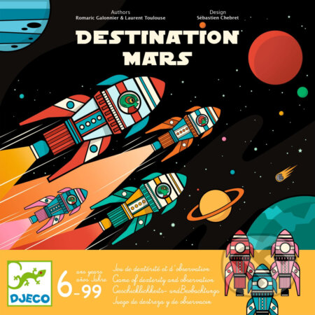 Spoločenská hra: Na Mars (Destination Mars) (Djeco). Djeco, 2023 Spoločenská hra: Na Mars (Destination Mars) (Djeco). Djeco, 2023