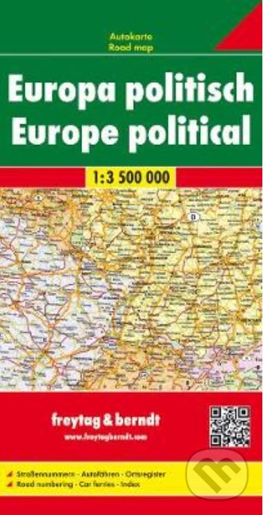 Európa politická 1:3500000 (freytag&berndt). freytag&berndt, 2023 Európa politická 1:3500000 (freytag&berndt). freytag&berndt, 2023