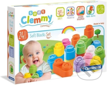Spoločenská hra: Sada 24 měkkých kostek (Clementoni). Clementoni, 2023 Spoločenská hra: Sada 24 měkkých kostek (Clementoni). Clementoni, 2023