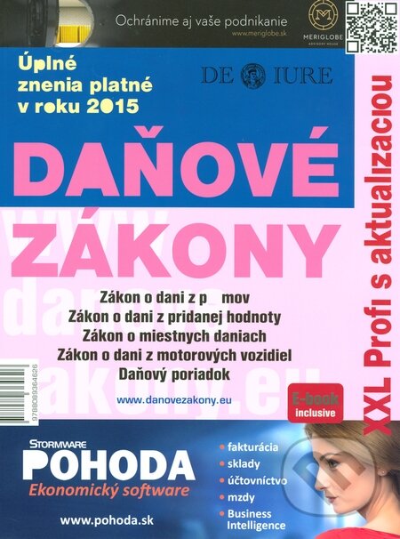 Kniha: Daňové zákony 2015 (DonauMedia). DonauMedia, 2014 Kniha: Daňové zákony 2015 (DonauMedia). DonauMedia, 2014