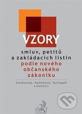 Kniha: Vzory smluv, petitů a zakládacích listin podle nového občanského zákoníku (Eva Kabelková, Jaroslav Svejkovský, Martin Vychopeň a kolektiv). C. H. Beck, 2014 Kniha: Vzory smluv, petitů a zakládacích listin podle nového občanského zákoníku (Eva Kabelková, Jaroslav Svejkovský, Martin Vychopeň a kolektiv). C. H. Beck, 2014