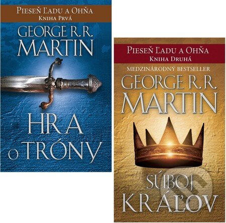 Kniha: Hra o tróny + Súboj kráľov (George R.R. Martin). Tatran, 2014 Kniha: Hra o tróny + Súboj kráľov (George R.R. Martin). Tatran, 2014