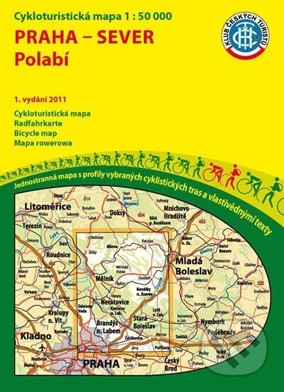 Praha sever-Polabí 1:50T/KČTCykloturistická mapa, Klub českých turistů