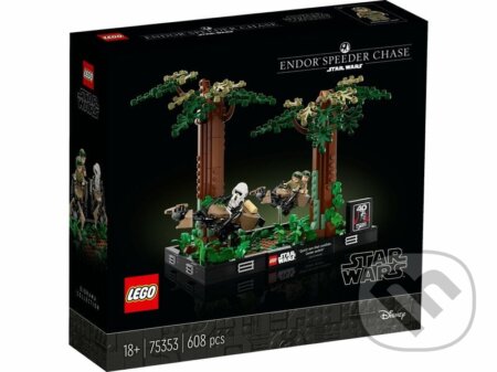 Společenská hra: LEGO® Star Wars™ 75353 Naháňačka spídrov na planéte Endor™ – dioráma (LEGO). LEGO, 2023 Společenská hra: LEGO® Star Wars™ 75353 Naháňačka spídrov na planéte Endor™ – dioráma (LEGO). LEGO, 2023
