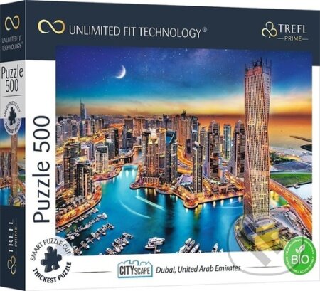 Puzzle: UFT Cityscape Dubai, Spojené arabské emiráty (Trefl). Trefl, 2023 Puzzle: UFT Cityscape Dubai, Spojené arabské emiráty (Trefl). Trefl, 2023