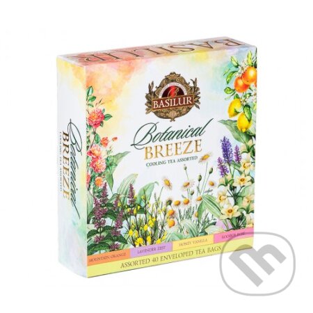 Kávy a čaje: BASILUR Botanical Breeze Cooling Teas Assorted 40 sáčkov (Bio - Racio). Bio - Racio, 2023 Kávy a čaje: BASILUR Botanical Breeze Cooling Teas Assorted 40 sáčkov (Bio - Racio). Bio - Racio, 2023