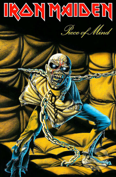 Textilný plagát - vlajka Iron Maiden: Piece Of Mind, Iron Maiden, 2021