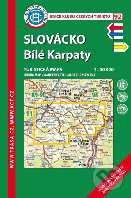 KČT 92 Slovácko, Bílé Karpaty 1:50 000 (Klub českých turistů). Klub českých turistů, 2023 KČT 92 Slovácko, Bílé Karpaty 1:50 000 (Klub českých turistů). Klub českých turistů, 2023