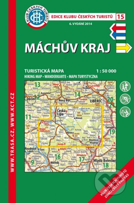 KČT 15 Máchův kraj 1:50 000 (Klub českých turistů). Klub českých turistů, 2023 KČT 15 Máchův kraj 1:50 000 (Klub českých turistů). Klub českých turistů, 2023