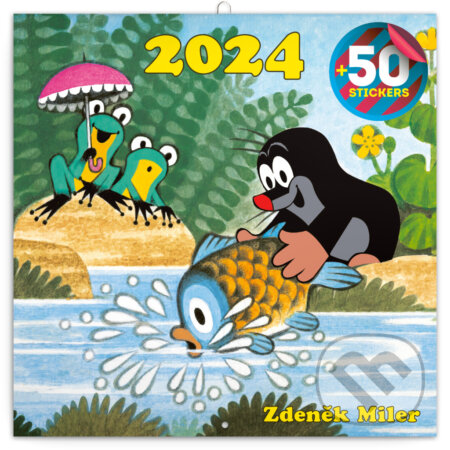 Poznámkový nástěnný kalendář Krteček 2024 (Zdeněk Miler). Notique, 2023 Poznámkový nástěnný kalendář Krteček 2024 (Zdeněk Miler). Notique, 2023