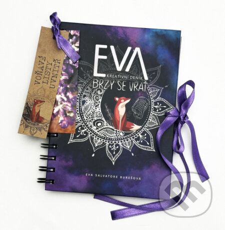 Eva kreativní deník - Brzy se vrať (Eva Salvatore Burešová). Eva Salvatore Burešová, 2023 Eva kreativní deník - Brzy se vrať (Eva Salvatore Burešová). Eva Salvatore Burešová, 2023