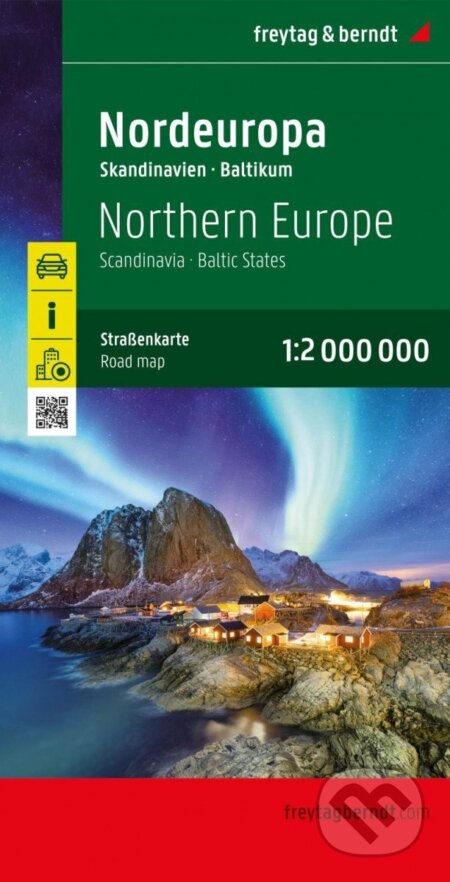 Severní Evropa 1:2 000 000 / automapa, freytag&berndt, 2022