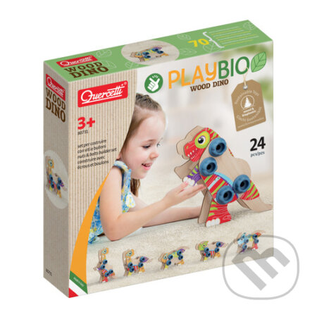Společenská hra: PlayBio Wood Dino (Quercetti). Quercetti, 2023 Společenská hra: PlayBio Wood Dino (Quercetti). Quercetti, 2023