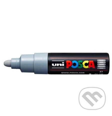 Posca akrylový popisovač PC-7M, 4,5 - 5,5 mm, šedá (s kulatým silným hrotem) (OFFICE LINE). OFFICE LINE, 2023 Posca akrylový popisovač PC-7M, 4,5 - 5,5 mm, šedá (s kulatým silným hrotem) (OFFICE LINE). OFFICE LINE, 2023