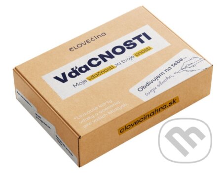 Spoločenská hra: VďaCNOSTI - moje vďačnosti za tvoje cnosti (čLOVEčina s.r.o). čLOVEčina s.r.o Spoločenská hra: VďaCNOSTI - moje vďačnosti za tvoje cnosti (čLOVEčina s.r.o). čLOVEčina s.r.o