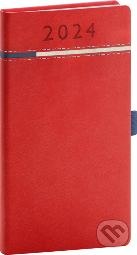 Kapesní diář Tomy červeno–modrý, 2024, Notique, 2023