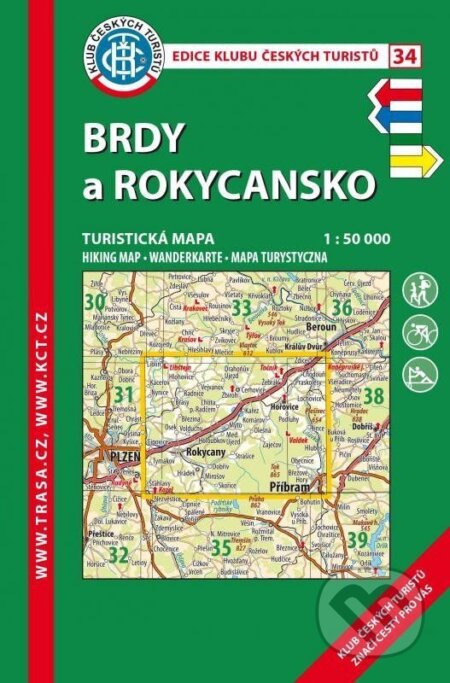 KČT 34 Brdy a Rokycansko 1:50 000 (Klub českých turistů). Klub českých turistů, 2023 KČT 34 Brdy a Rokycansko 1:50 000 (Klub českých turistů). Klub českých turistů, 2023