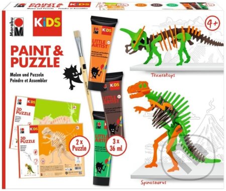 Puzzle: Marabu KiDS Little Artist Paint&Puzzle - Dino (Marabu). Marabu, 2023 Puzzle: Marabu KiDS Little Artist Paint&Puzzle - Dino (Marabu). Marabu, 2023