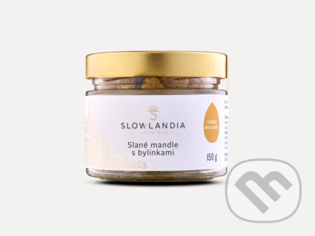 Kávy a čaje: Slané mandle s bylinkami 150g (Slowlandia). Slowlandia, 2023 Kávy a čaje: Slané mandle s bylinkami 150g (Slowlandia). Slowlandia, 2023