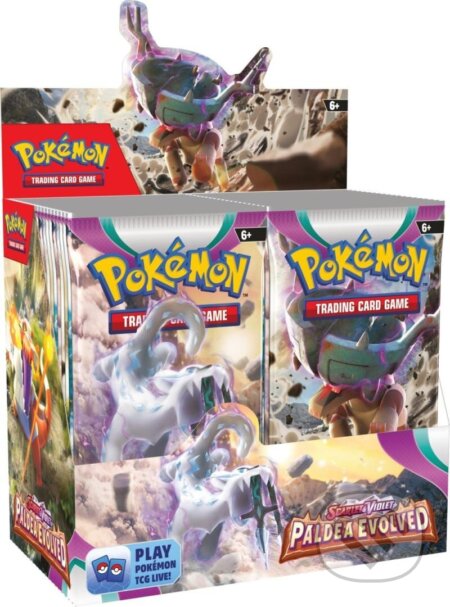 Spoločenská hra: Pokémon TCG: Scarlet & Violet 02 Paldea Evolved - Booster (Pokemon). Pokemon, 2023 Spoločenská hra: Pokémon TCG: Scarlet & Violet 02 Paldea Evolved - Booster (Pokemon). Pokemon, 2023