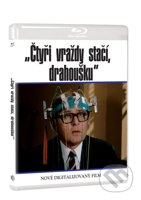 Film: Čtyři vraždy stačí, drahoušku (Oldřich Lipský) (Blu-ray). Magicbox, 2023 Film: Čtyři vraždy stačí, drahoušku (Oldřich Lipský) (Blu-ray). Magicbox, 2023