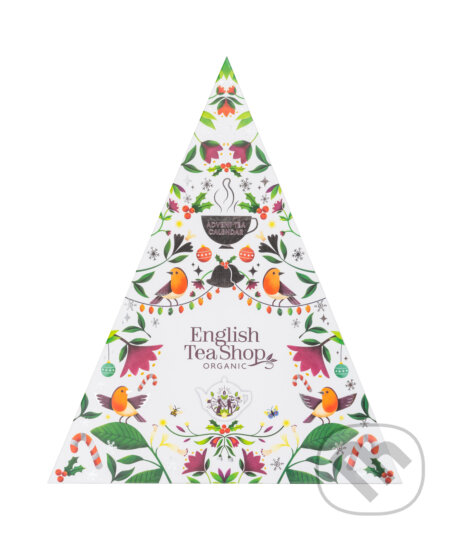 Kávy a čaje: ADVENT CALENDAR WHITE TRIANGULAR (English Tea Shop). English Tea Shop, 2023 Kávy a čaje: ADVENT CALENDAR WHITE TRIANGULAR (English Tea Shop). English Tea Shop, 2023
