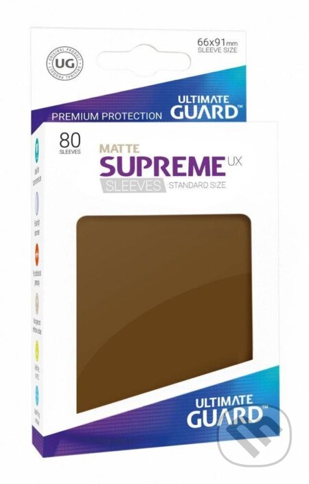 Ultimate Guard Obaly na karty standard - matná hnědá, Ultimate Guard, 2023