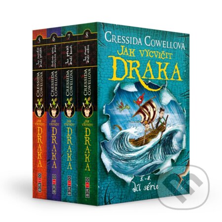 Kniha: Jak vycvičit draka 5.-8.díl série (4 knihy) (Cressida Cowell). Brio, 2020 Kniha: Jak vycvičit draka 5.-8.díl série (4 knihy) (Cressida Cowell). Brio, 2020
