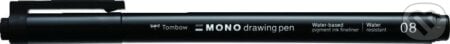 Tombow Fineliner MONO drawing pen - hrot 08 černá, , 2023