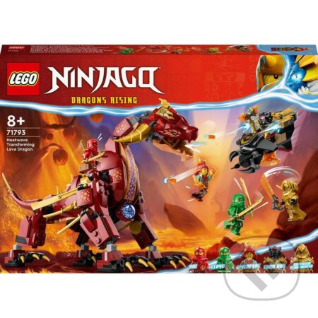 LEGO® NINJAGO® 71793 Heatwave a jeho transformačný lávový drak, LEGO, 2023