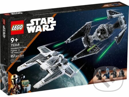 Spoločenská hra: LEGO® Star Wars™ 75348 Mandaloriánska stíhačka triedy Fang proti TIE Interceptoru (LEGO). LEGO, 2023 Spoločenská hra: LEGO® Star Wars™ 75348 Mandaloriánska stíhačka triedy Fang proti TIE Interceptoru (LEGO). LEGO, 2023