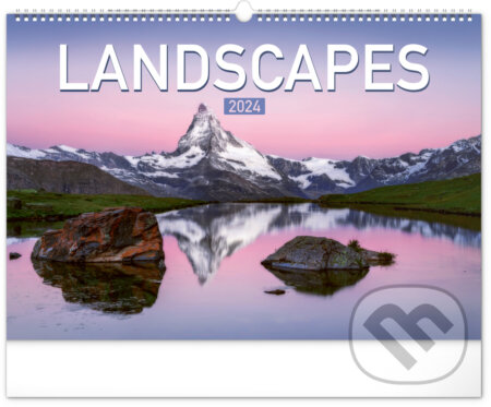 Nástěnný kalendář Landscapes 2024, Notique, 2023