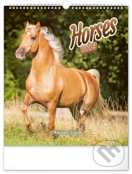 Nástěnný kalendář Horses 2024, Notique, 2023