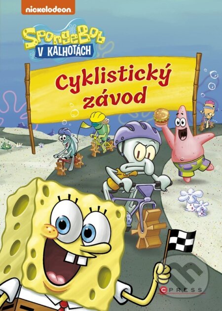 Kniha: SpongeBob: Cyklistický závod (Scott Sonneborn). CPRESS, 2023 Kniha: SpongeBob: Cyklistický závod (Scott Sonneborn). CPRESS, 2023