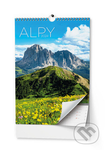 Nástěnný kalendář Alpy 2024, Baloušek, 2023