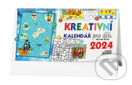Stolní kalendář Kreativní kalendář pro děti 2024, Baloušek, 2023